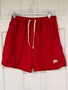 Women’s Nike Red Shorts, Size Medium, Running, Work Out. Elastic Waist